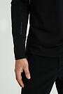 Synthetic half-zip sweatshirt 4 | BLACK | Audimas