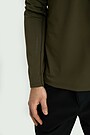 Synthetic half-zip sweatshirt 4 | Dark green | Audimas