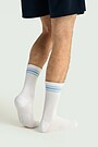 Crew length cotton socks 5 | WHITE | Audimas