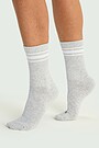 Crew length cotton socks 2 | GREY | Audimas