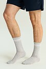 Crew length cotton socks 3 | GREY | Audimas