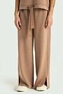 Wide sweatpants with lyocell 2 | BROWN | Audimas
