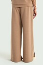 Wide sweatpants with lyocell 3 | BROWN | Audimas