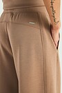 Wide sweatpants with lyocell 5 | BROWN | Audimas