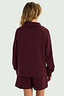 Full-zip sweatshirt with lyocell 3 | PURPLE | Audimas