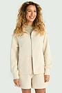 Full-zip sweatshirt with lyocell 1 | Cream | Audimas
