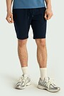 Stretch cotton French terry sweatshorts 2 | Dark blue | Audimas