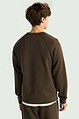 Crewneck sweatshirt with lyocell 2 | BROWN | Audimas