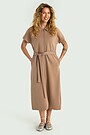 Full-zip dress with lyocell 1 | BROWN | Audimas