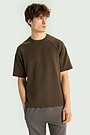 T-shirt with lyocell 1 | BROWN | Audimas