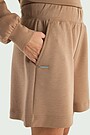 Sweatshorts with lyocell 5 | BROWN | Audimas