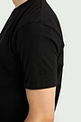 Short sleeve cotton T-shirt 3 | BLACK | Audimas