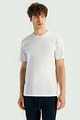 Short sleeve cotton T-shirt 1 | WHITE | Audimas