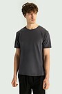 Synthetic active T-shirt 1 | DARK GREY | Audimas
