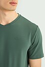 Synthetic pique active T-shirt 4 | Dark green | Audimas