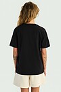 Short sleeve cotton T-shirt 2 | BLACK | Audimas