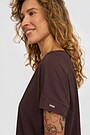 SENSITIVE fabric T-shirt 2 | BROWN | Audimas