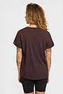 SENSITIVE fabric T-shirt 3 | BROWN | Audimas