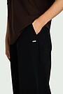 SENSITIVE fabric relaxed fit pants 4 | BLACK | Audimas