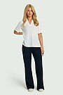 SENSITIVE fabric relaxed fit pants 1 | Dark blue | Audimas