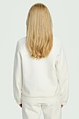Cotton pique full-zip bomber jacket 2 | WHITE | Audimas