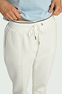 Cotton pique sweatpants 5 | WHITE | Audimas
