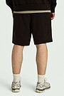 National collection cotton sweatshorts 3 | BROWN | Audimas