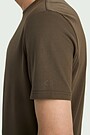 Short sleeve cotton T-shirt 3 | BROWN | Audimas