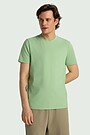 Short sleeve cotton T-shirt 1 | GREEN | Audimas