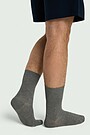 Crew length viscose fiber socks 3 | GREY | Audimas