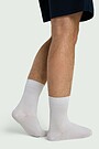 Crew length viscose fiber socks 4 | WHITE | Audimas