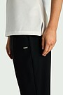 SENSITIVE fabric tapered fit pants 3 | BLACK | Audimas