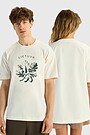 Short sleeves cotton T-shirt Oak 1 | Cream | Audimas