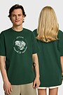 Short sleeves cotton T-shirt Lithuania 1 | GREEN | Audimas