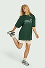 Short sleeves cotton T-shirt Fields 2 | GREEN | Audimas
