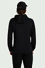 Outdoor grid fleece hoodie 3 | BLACK | Audimas