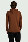 Outdoor grid fleece hoodie 2 | BROWN | Audimas