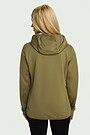Outdoor grid fleece hoodie 3 | GREEN | Audimas