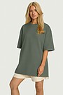 Oversized short sleeve T-shirt 2 | GREEN | Audimas