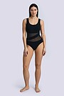 SENSITIVE fabric swimsuit 1 | BLACK | Audimas
