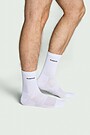 Mid-lenght sports socks with synthetic fibers 1 | WHITE | Audimas