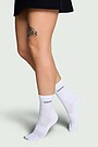Mid-lenght sports socks with synthetic fibers 2 | WHITE | Audimas