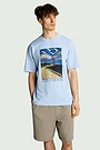 National collection oversized T-shirt 4 | BLUE | Audimas