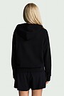 Cotton French terry full-zip hoodie 2 | BLACK | Audimas