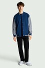 Cotton bomber jacket 4 | Dark blue | Audimas