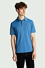 Synthetic pique polo 1 | BLUE | Audimas