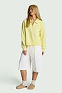 Cotton pique sweatshirt 4 | YELLOW | Audimas