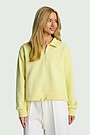 Cotton pique sweatshirt 1 | YELLOW | Audimas