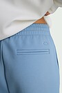 Cotton pique bermuda sweatshorts 3 | BLUE | Audimas
