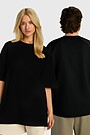 Oversized short sleeve T-shirt 1 | BLACK | Audimas
